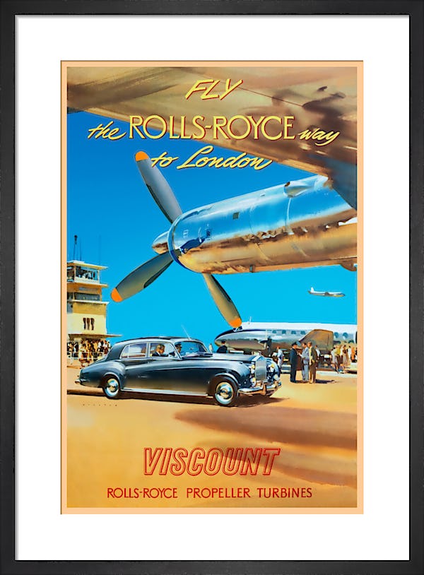 Fly the Rolls Royce Way to London. [Viscount]