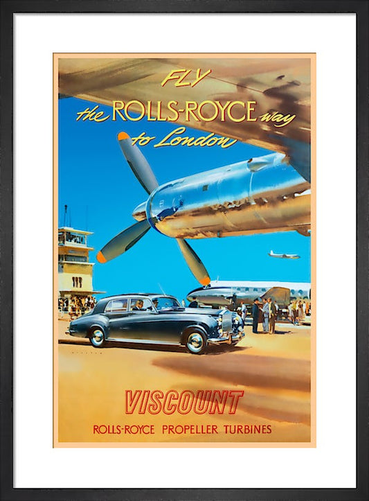 Fly the Rolls Royce Way to London. [Viscount]