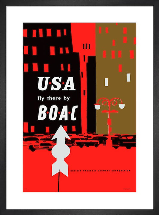 U.S.A. fly there by B.O.A.C. [Cars]